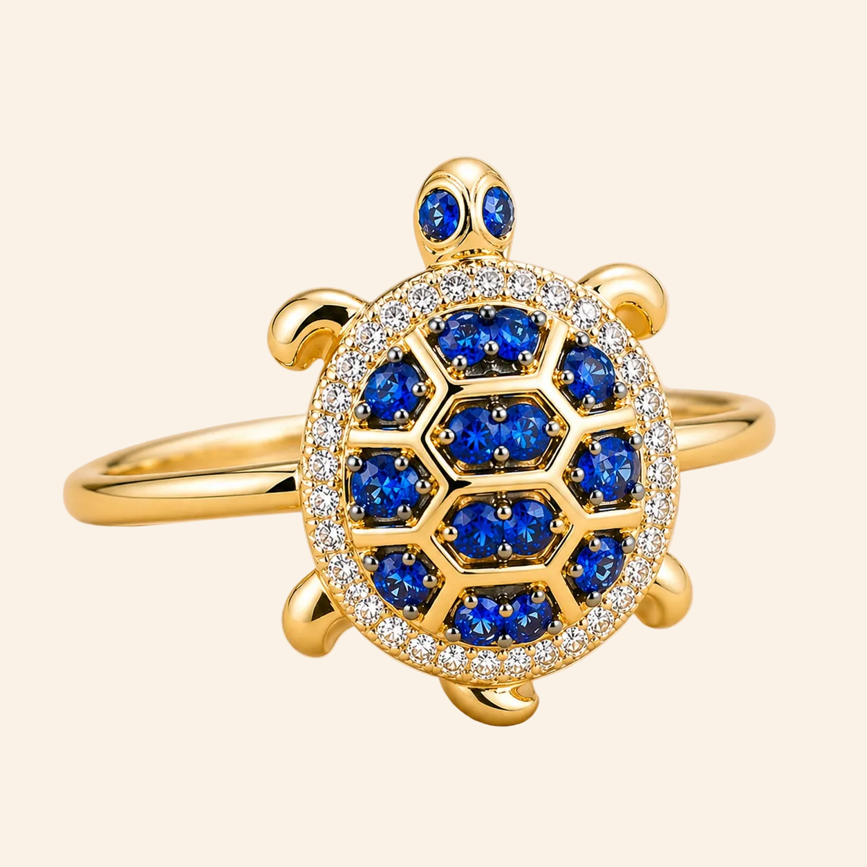 Sapphire Tortoise Ring