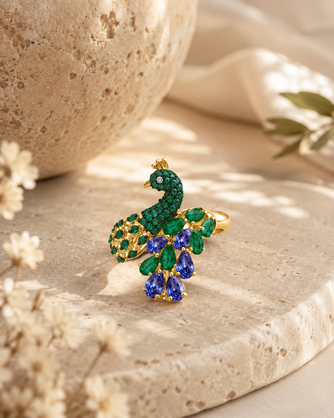 Royal Peacock Ring