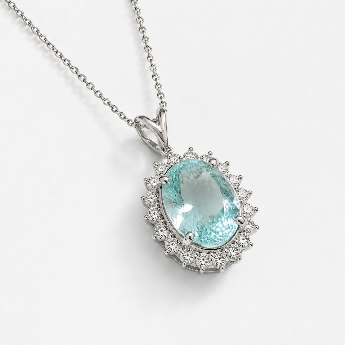 6.35 CT Certified Oasis Paraiba Necklace