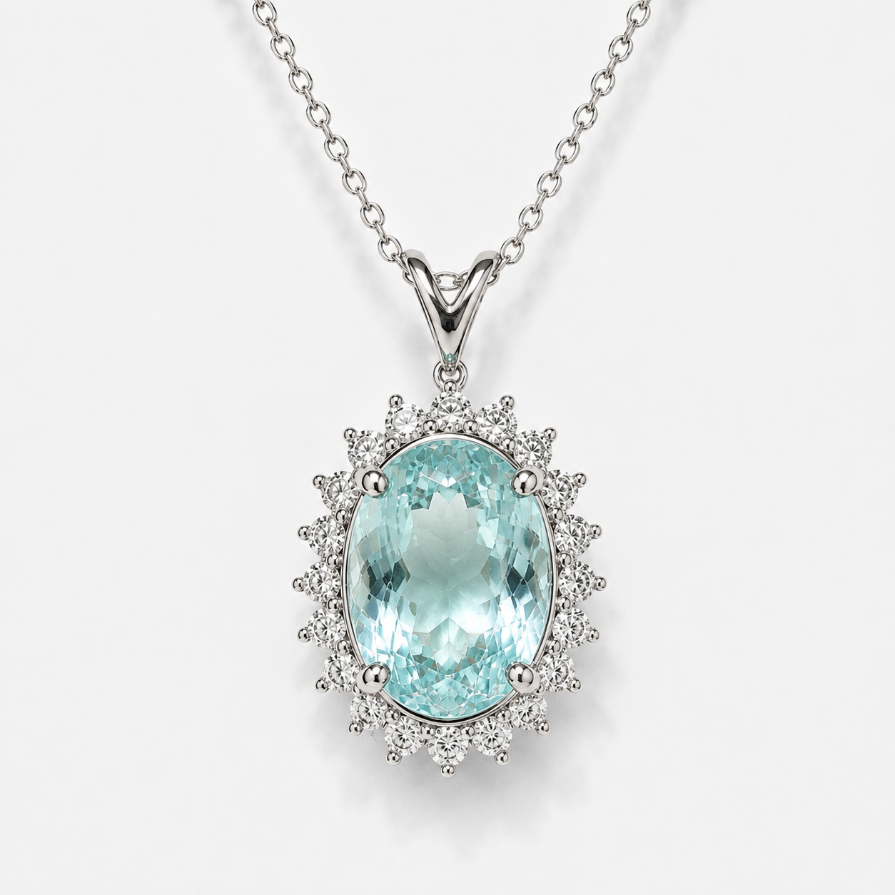 6.35 CT Certified Oasis Paraiba Necklace