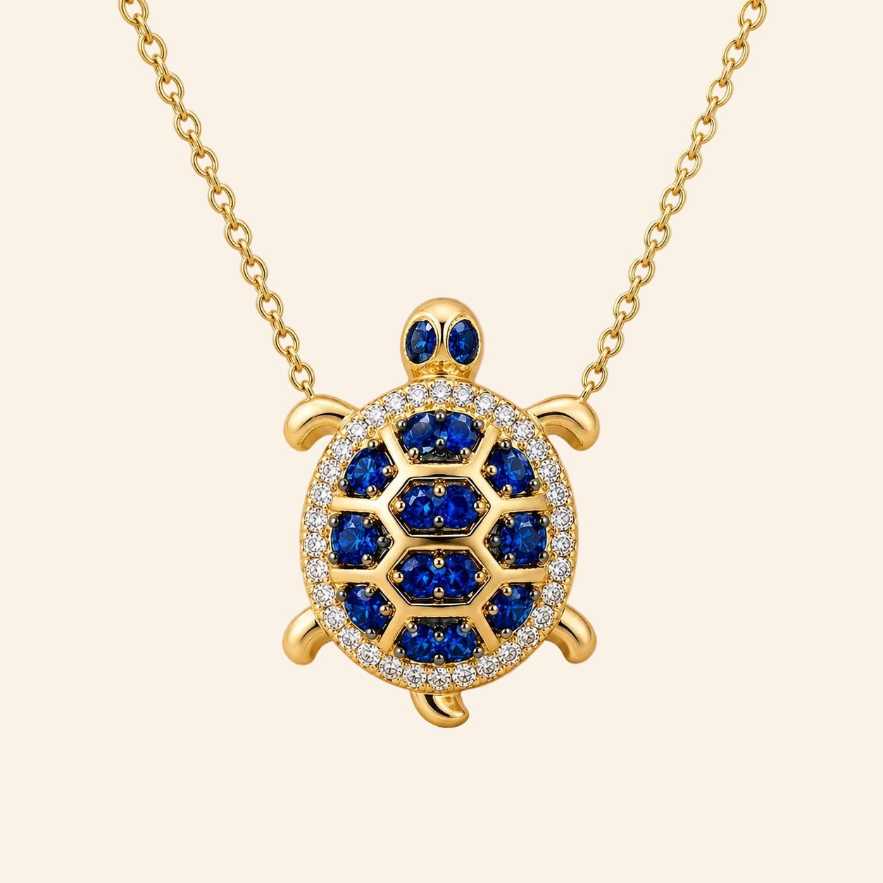 Sapphire Tortoise Necklace