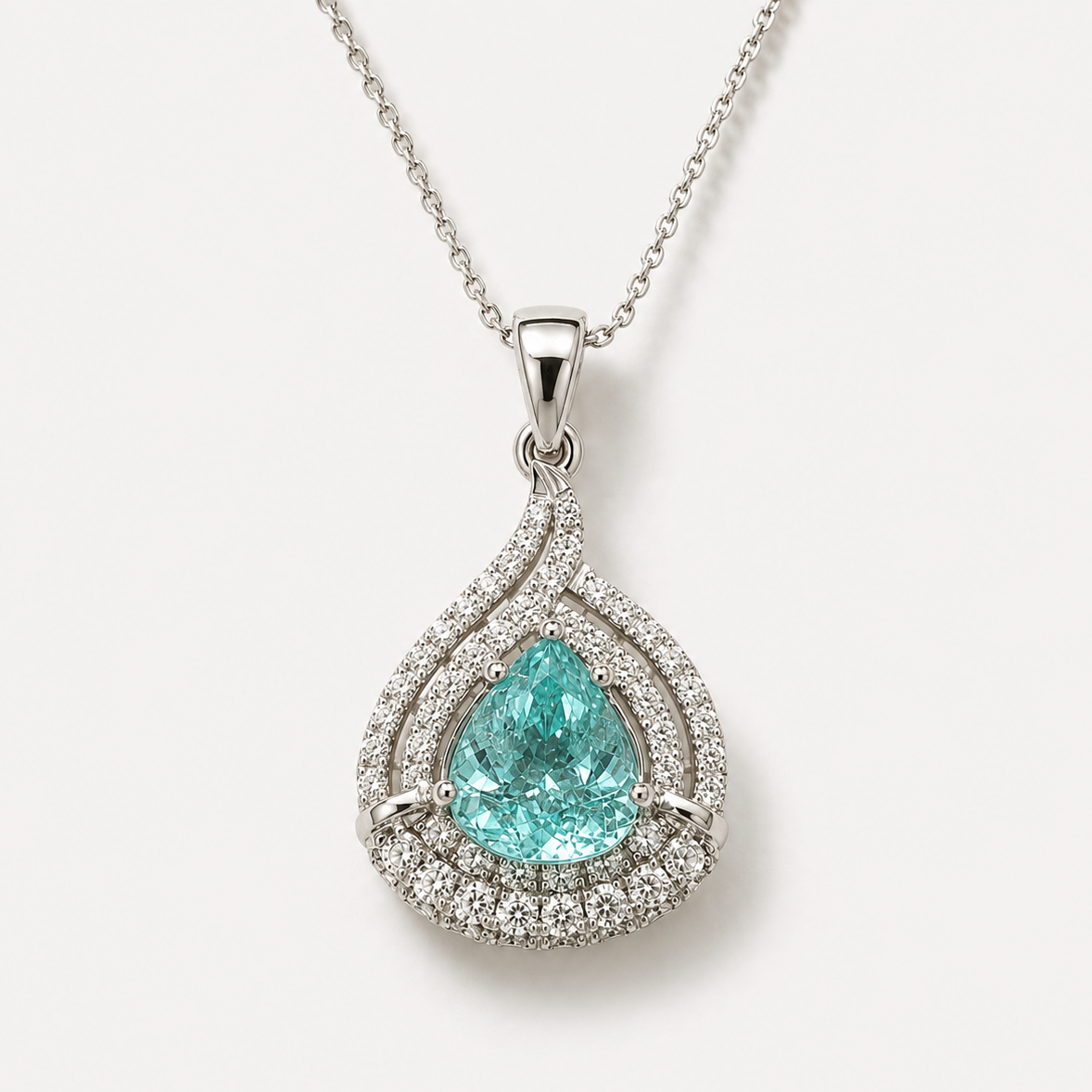GIA Certified Wrapped Paraiba Necklace