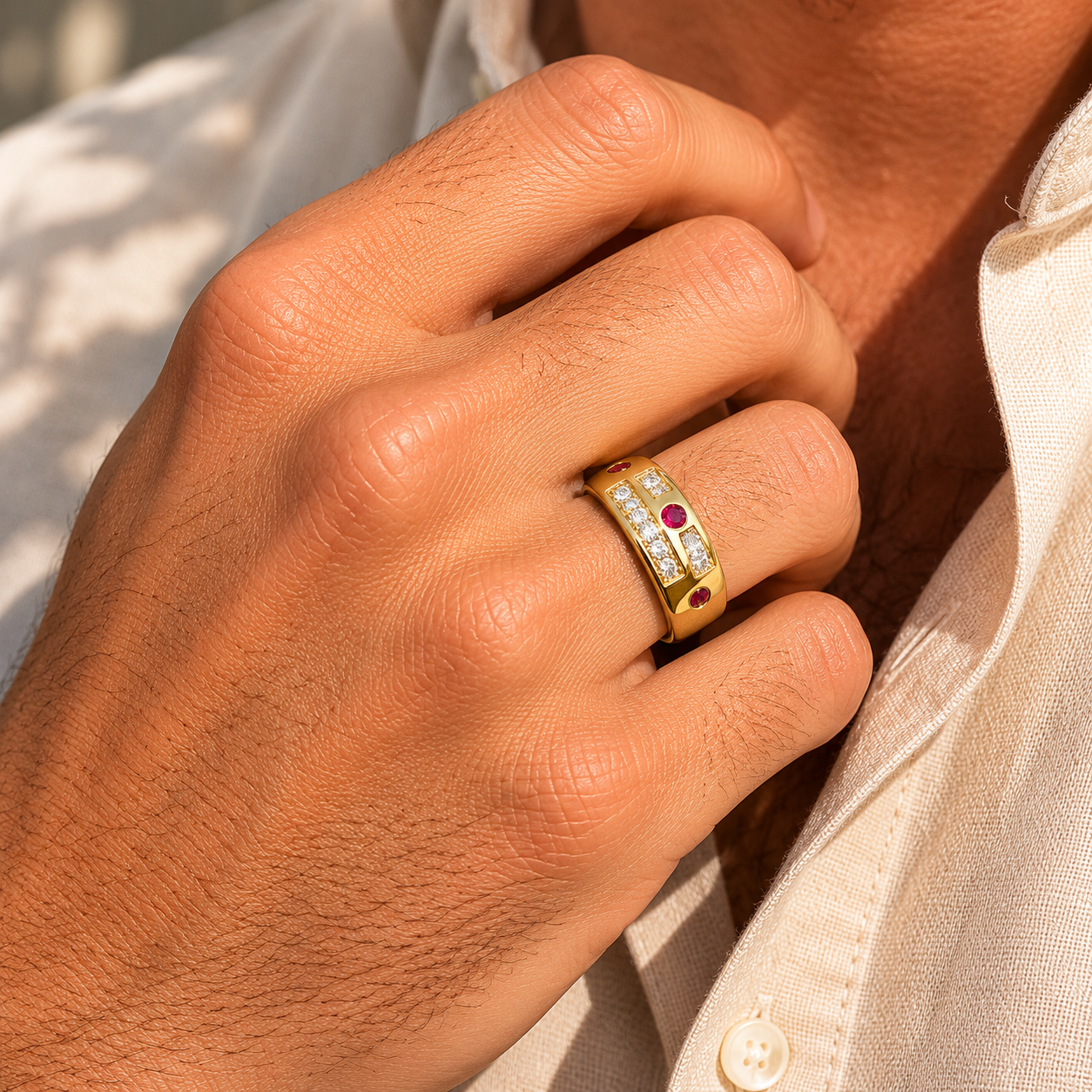 Dominion Ruby & Diamond Band Ruby