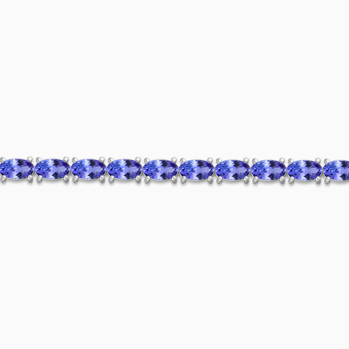 Silver Tanzanite Tennis Bracelet