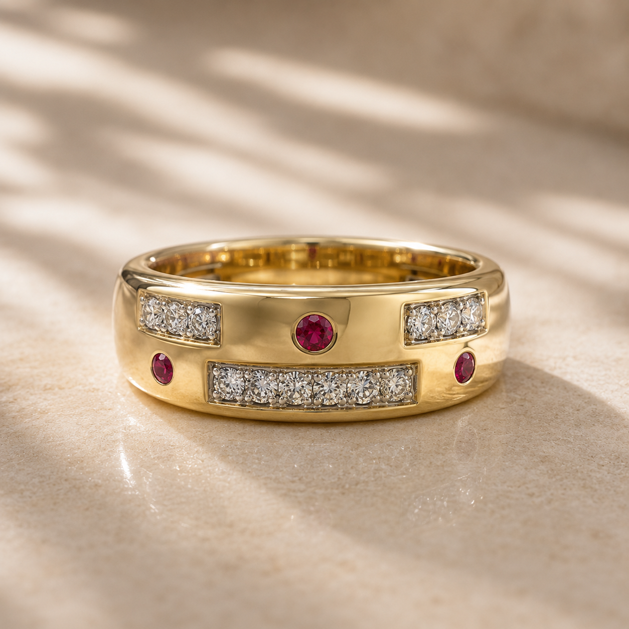 Dominion Ruby & Diamond Band Ruby