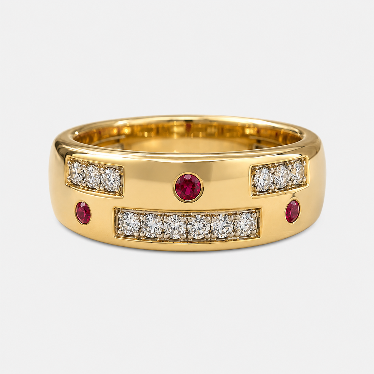 Dominion Ruby & Diamond Band Ruby
