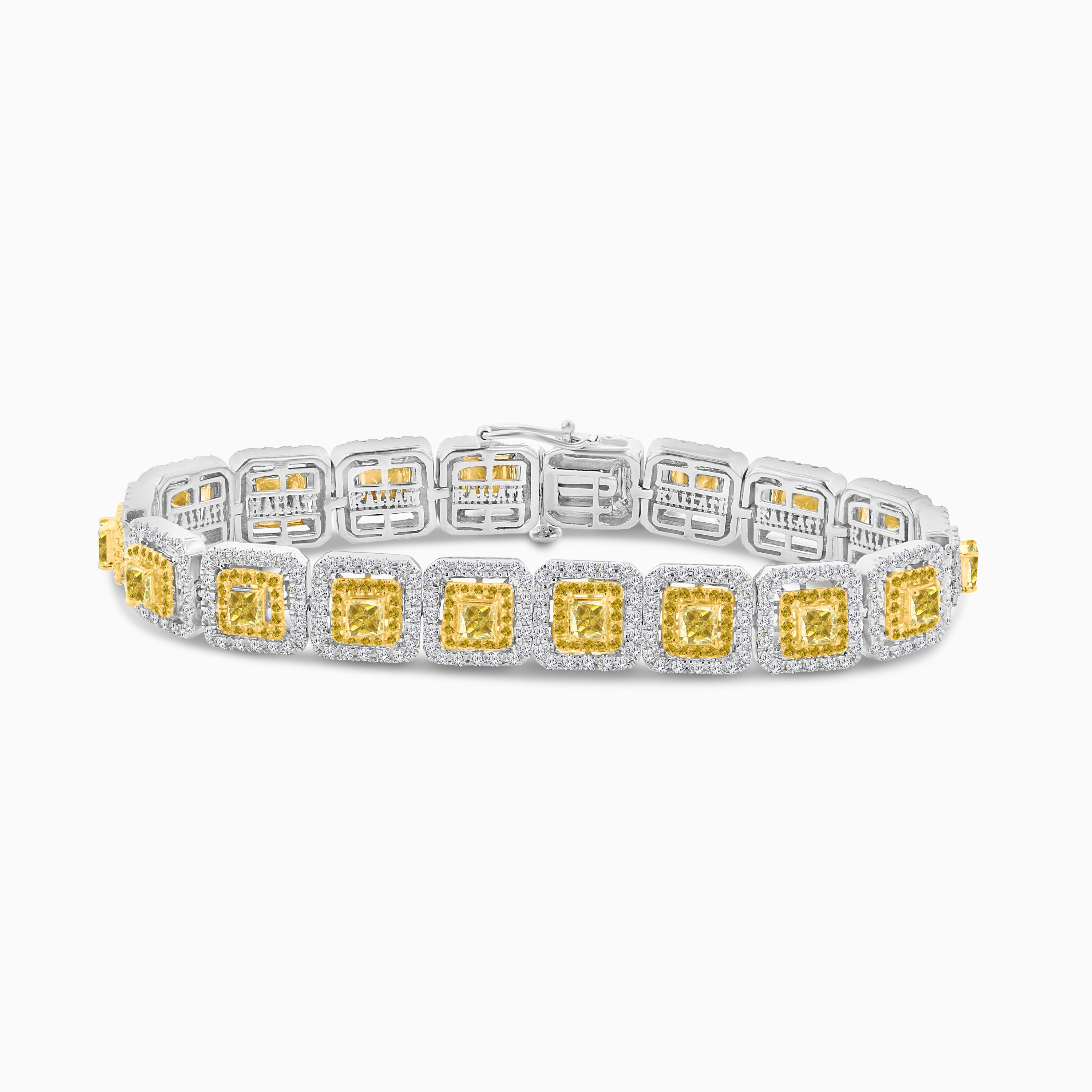 Sunshine Solitaire Yellow Diamond Tennis Bracelet
