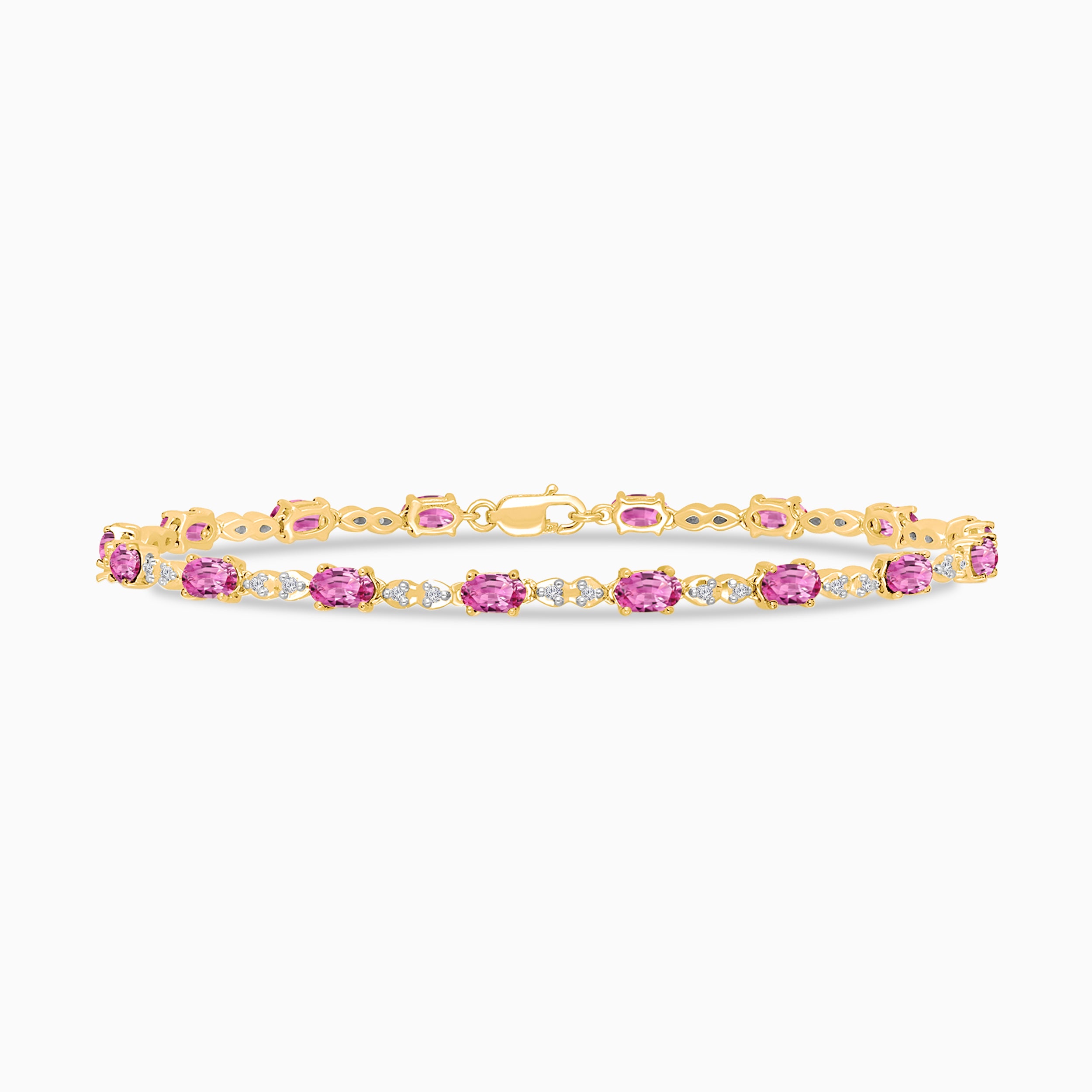 Petal & Prism Sapphire & Diamond Tennis Bracelet