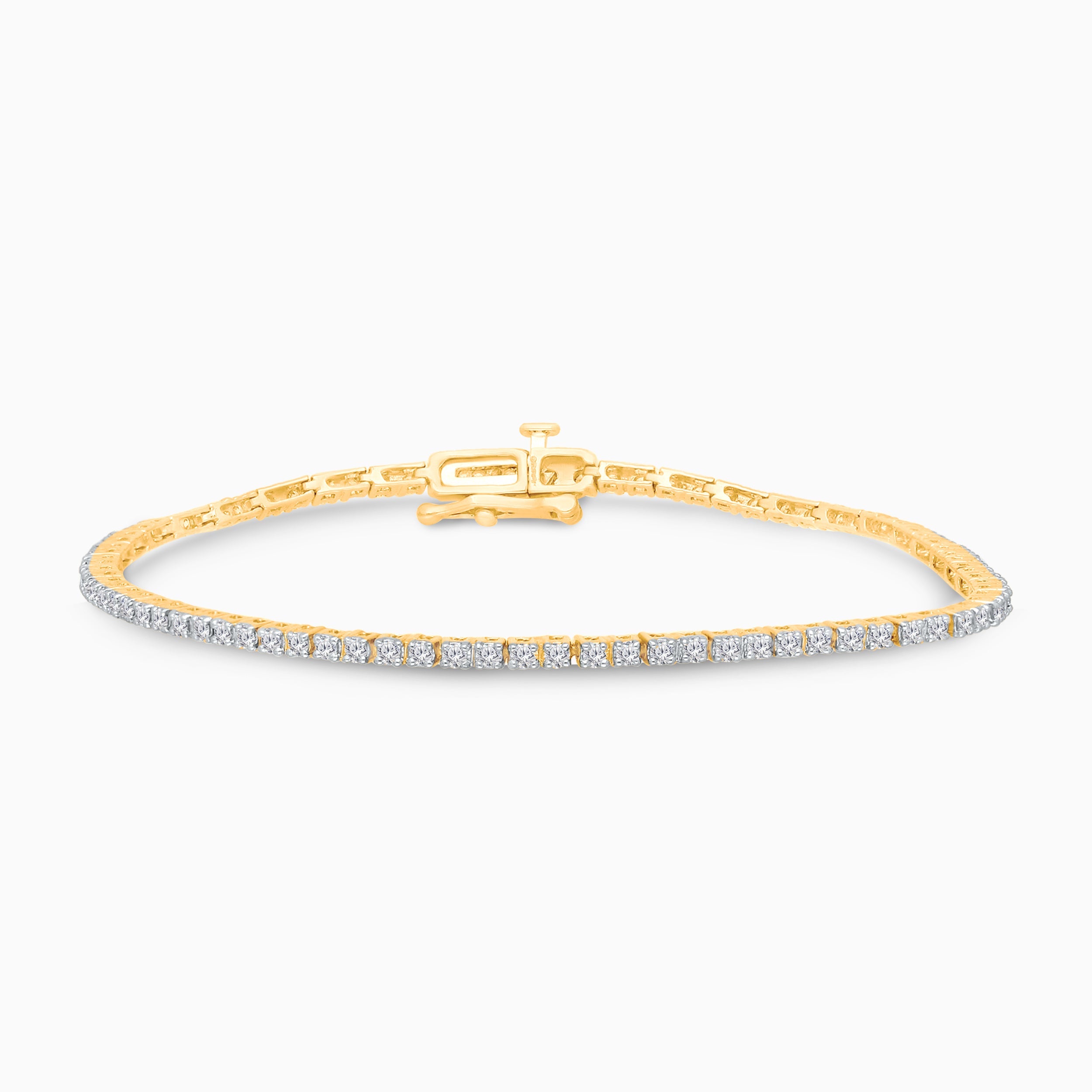 Yellow Gold White Diamond Eternal Bracelet ETERNAL