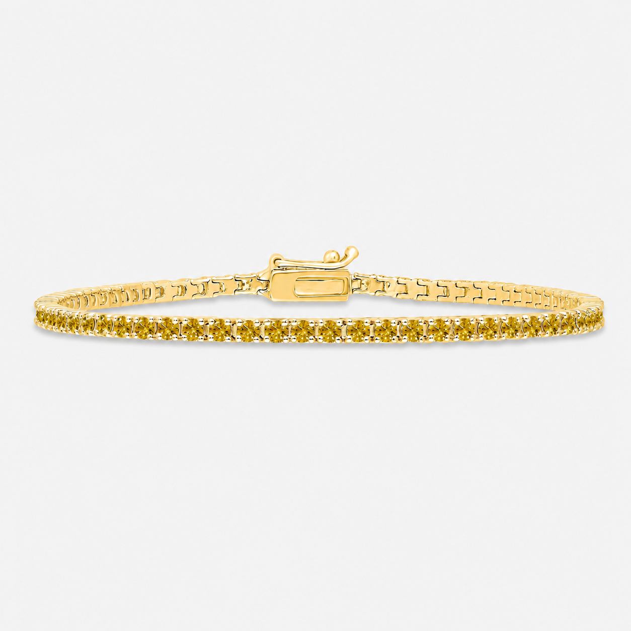 2.5 CTW Yellow Diamond Tennis Bracelet Yellow Diamond