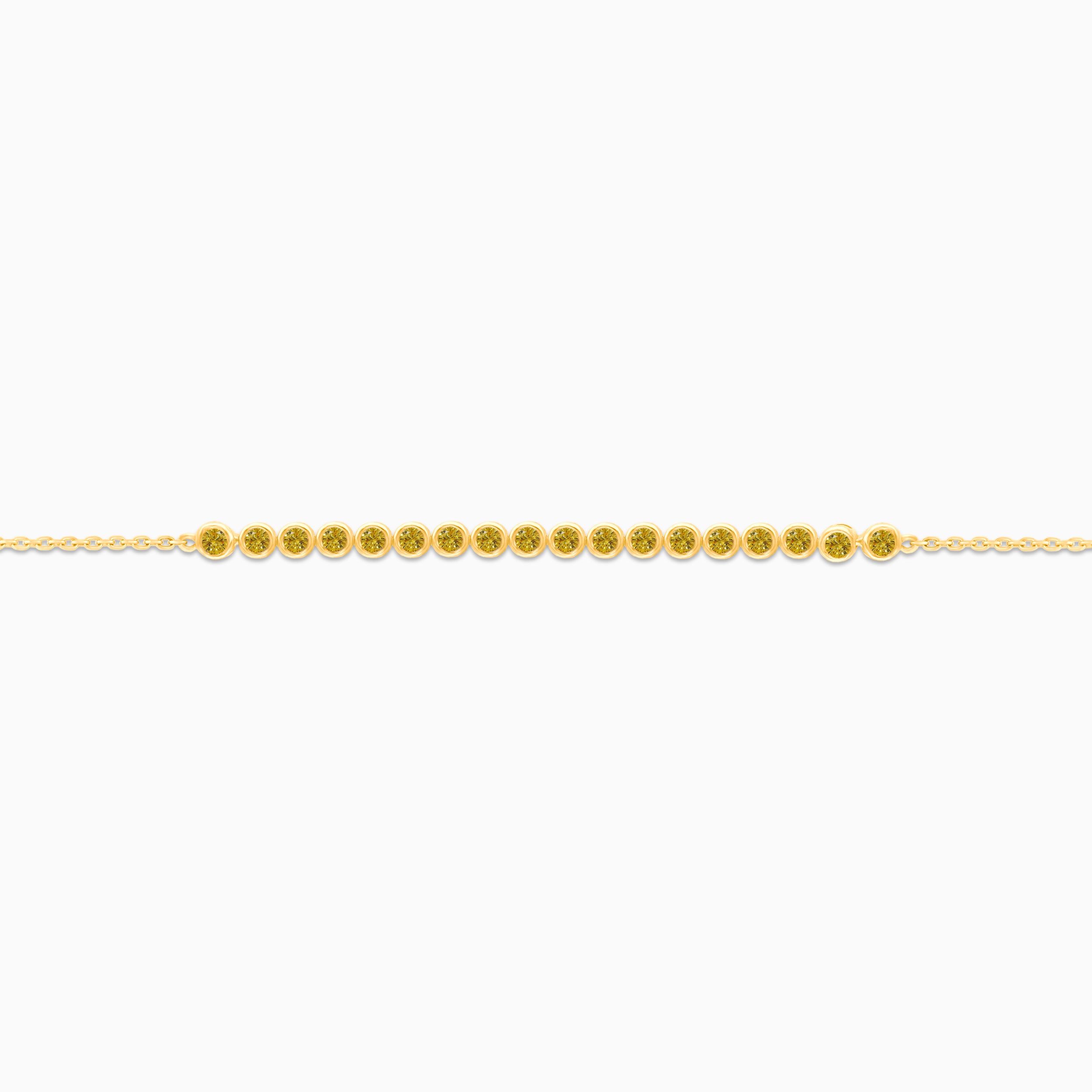 Bubble Yellow Diamond Bracelet