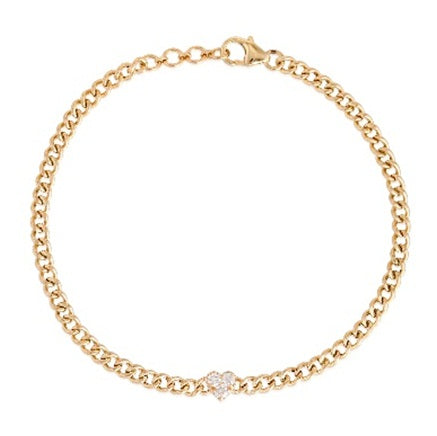 Yellow Gold White Diamond Eternal Bracelet