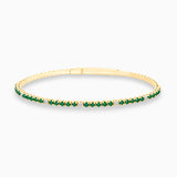 Emerald and Diamond Bangle Emerald