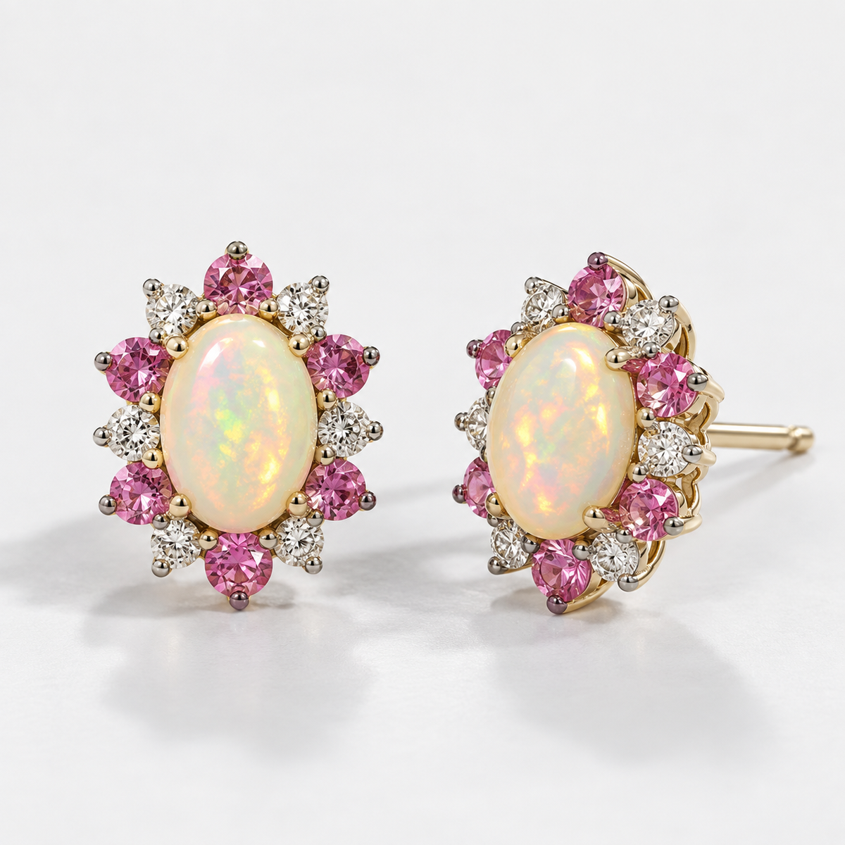 Spring Garden Opal Studs