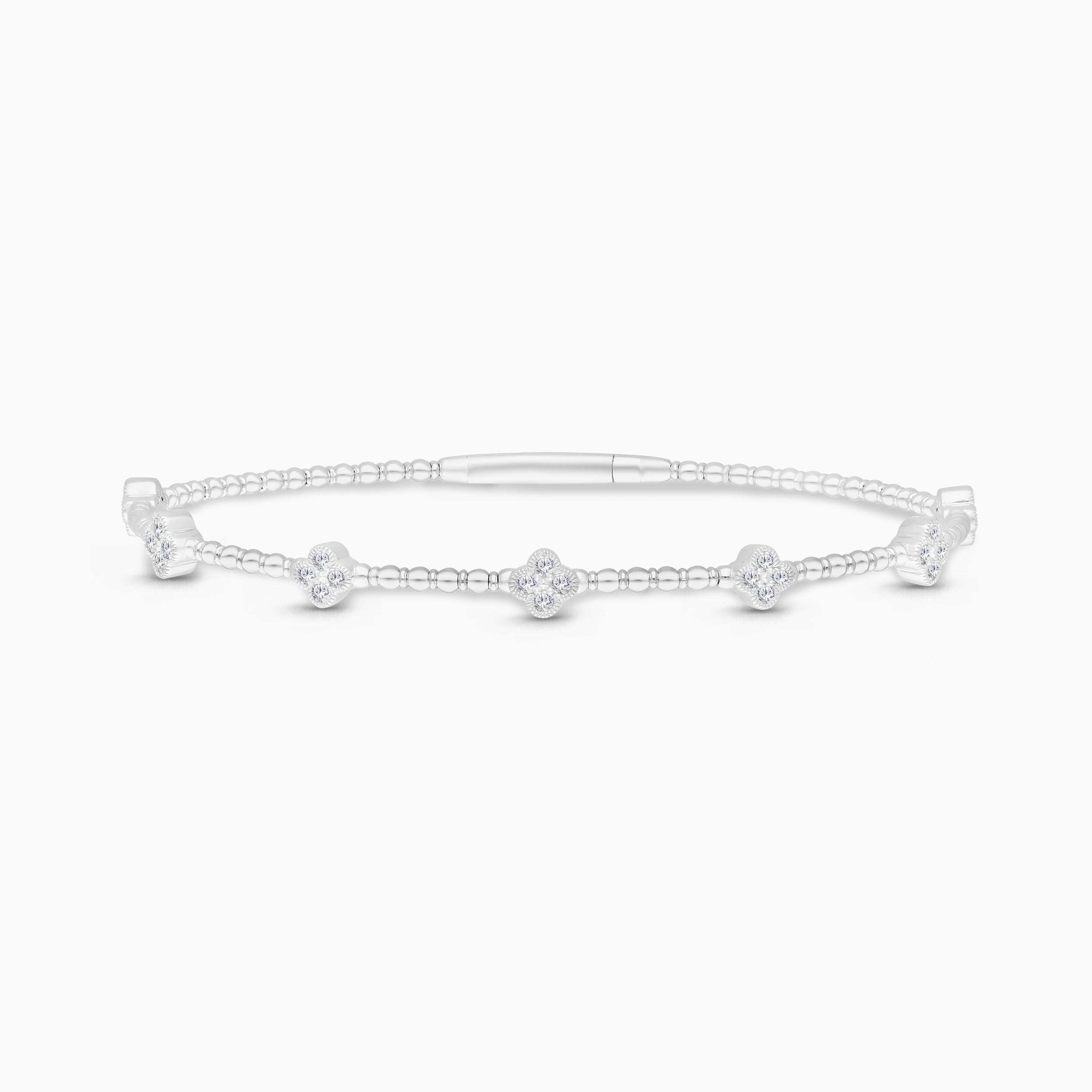 Diamond Clover Bangle