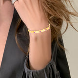 Pink Sapphire Multi Shaped Bangle