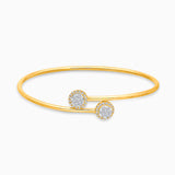 Bubble White Diamond  Bangle