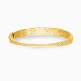 Clover White Diamond Bangle