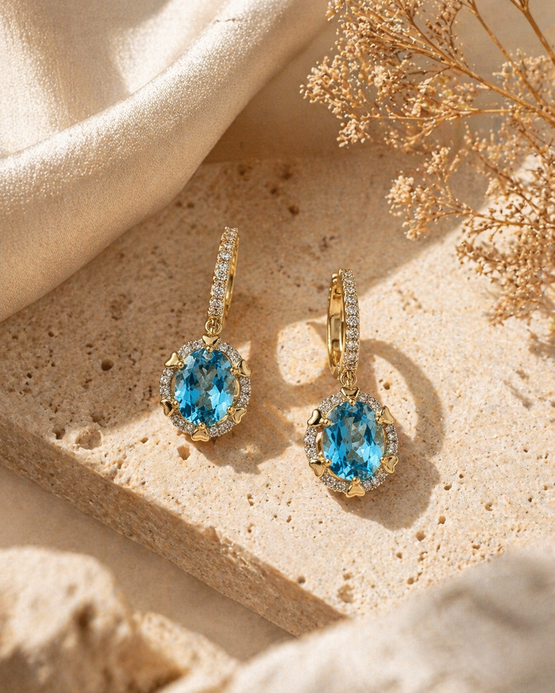 Lead to Your Heart Topaz Droplets BLUE TOPAZ