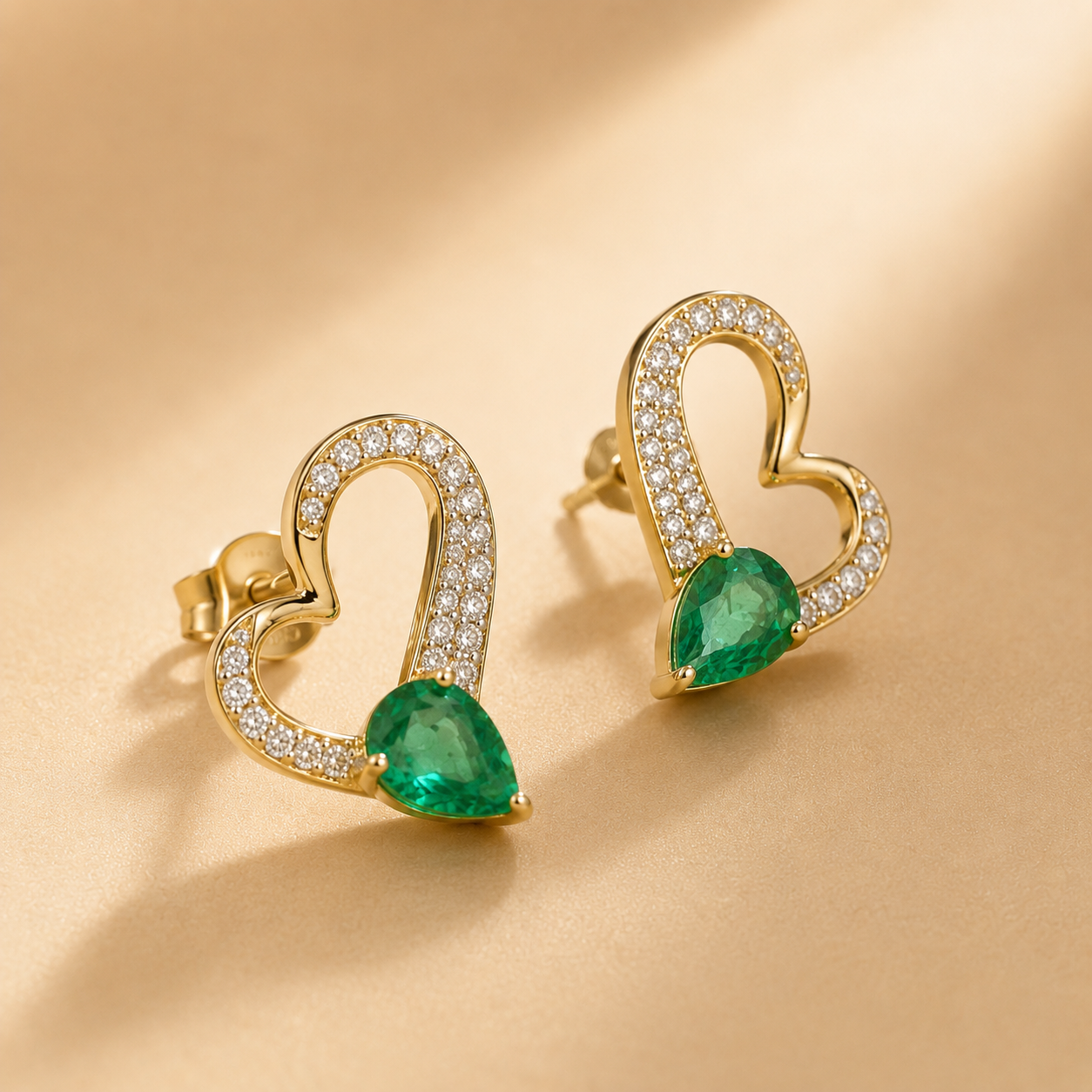 EverGreen Love Studs hearts
