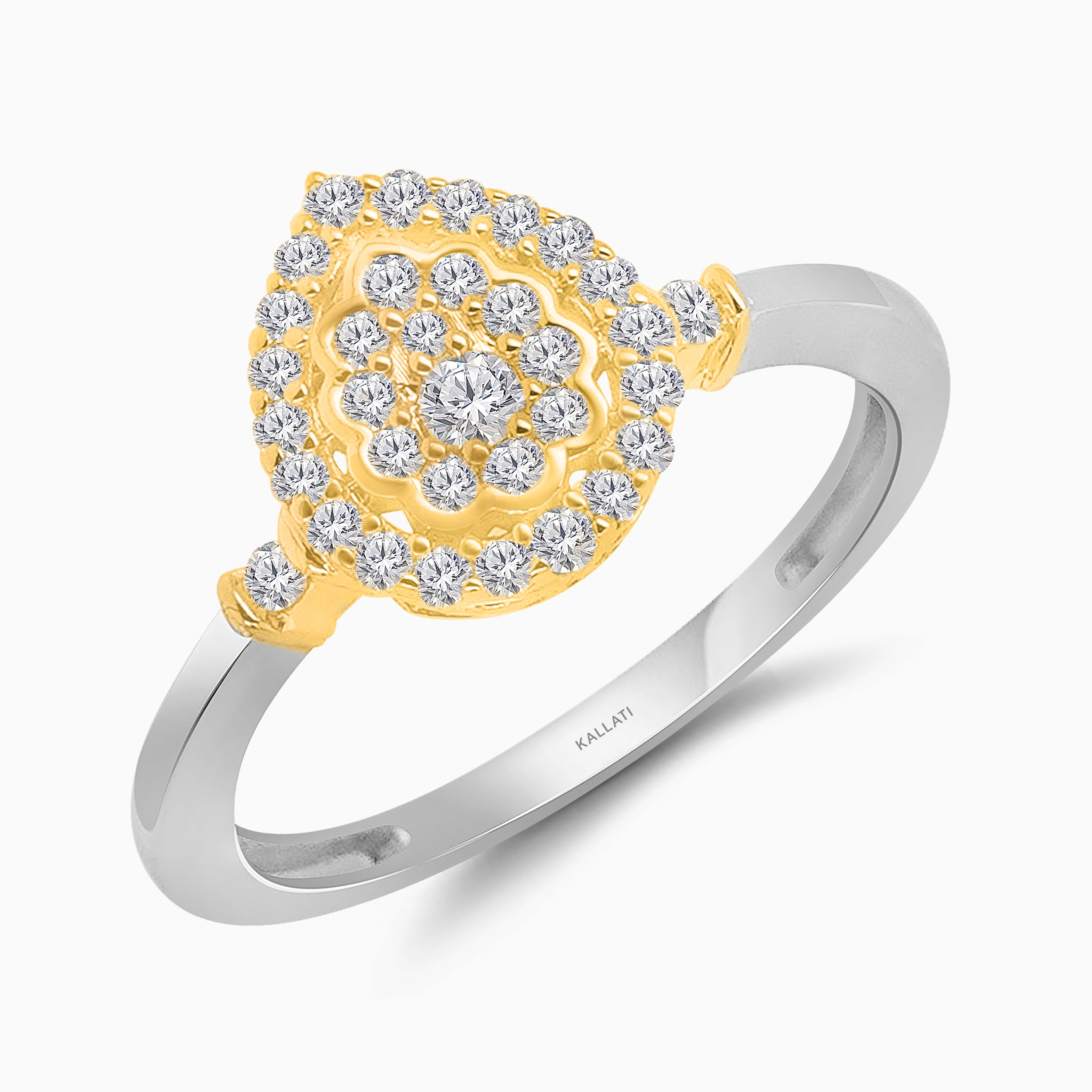 Ray of Sunshine Cluster Ring