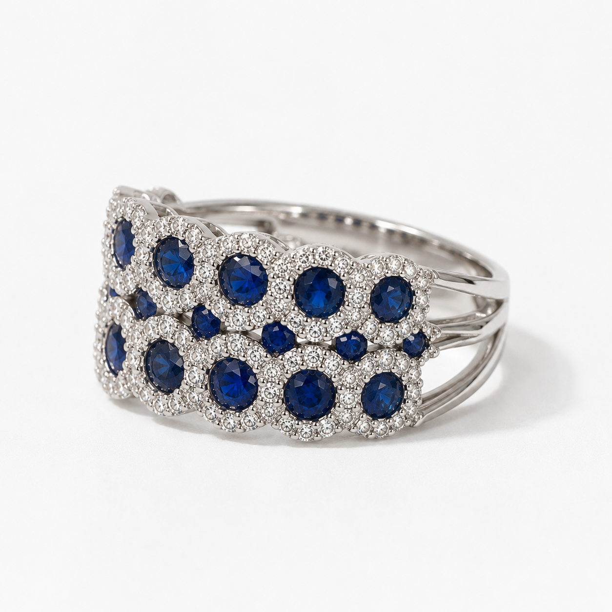 Round & Round Sapphire & Diamond Band