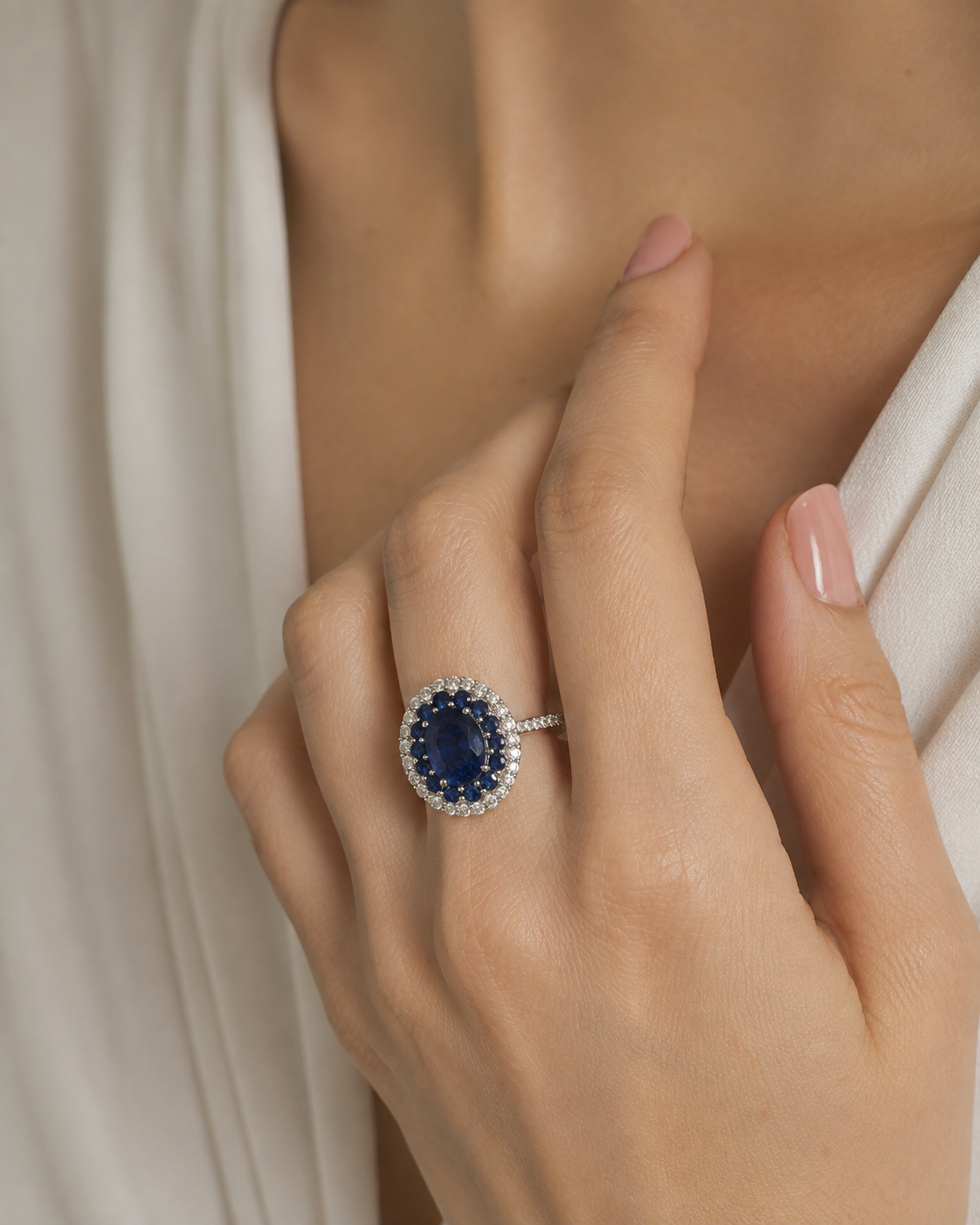 Princess Anne Blue Sapphire Ring