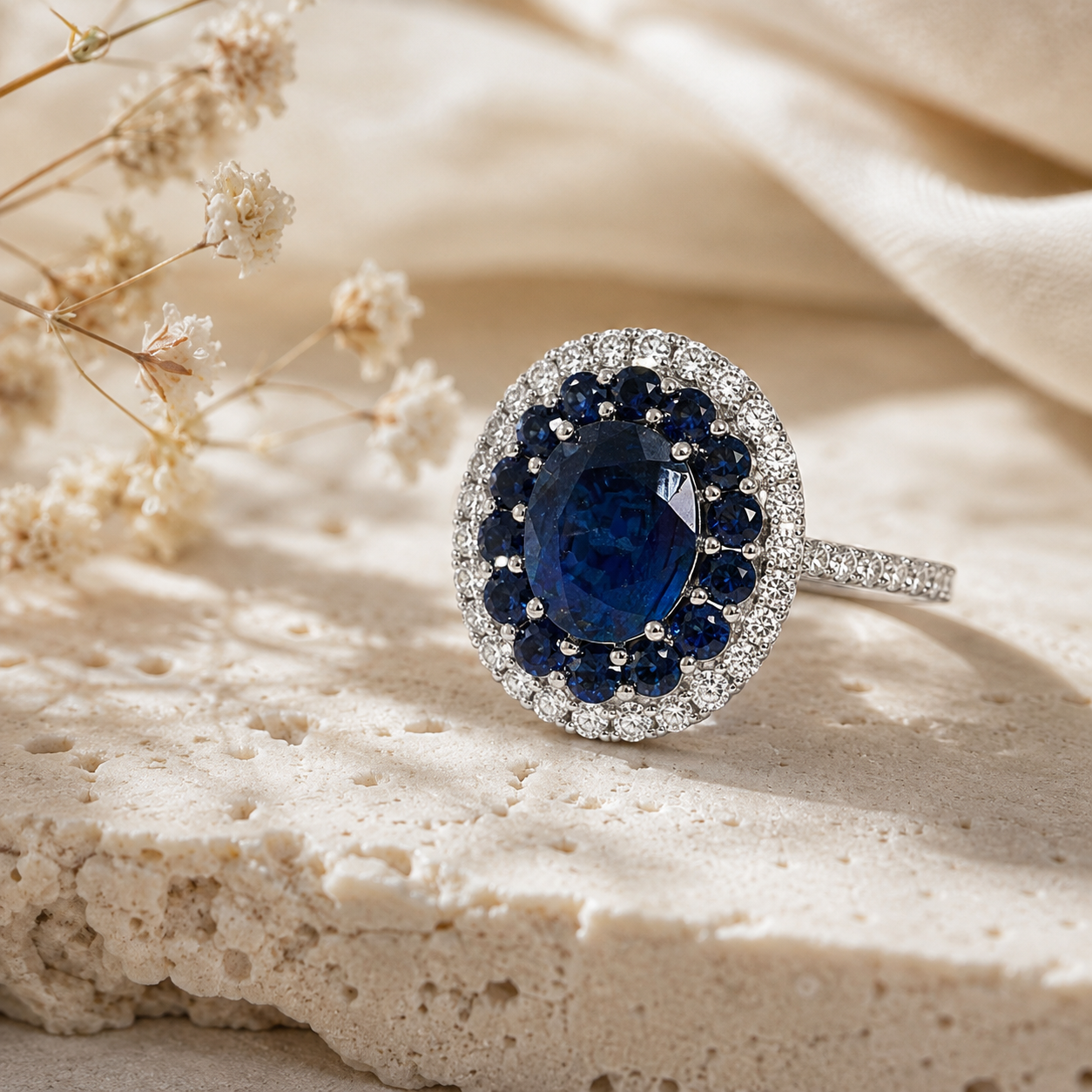 Princess Anne Blue Sapphire Ring