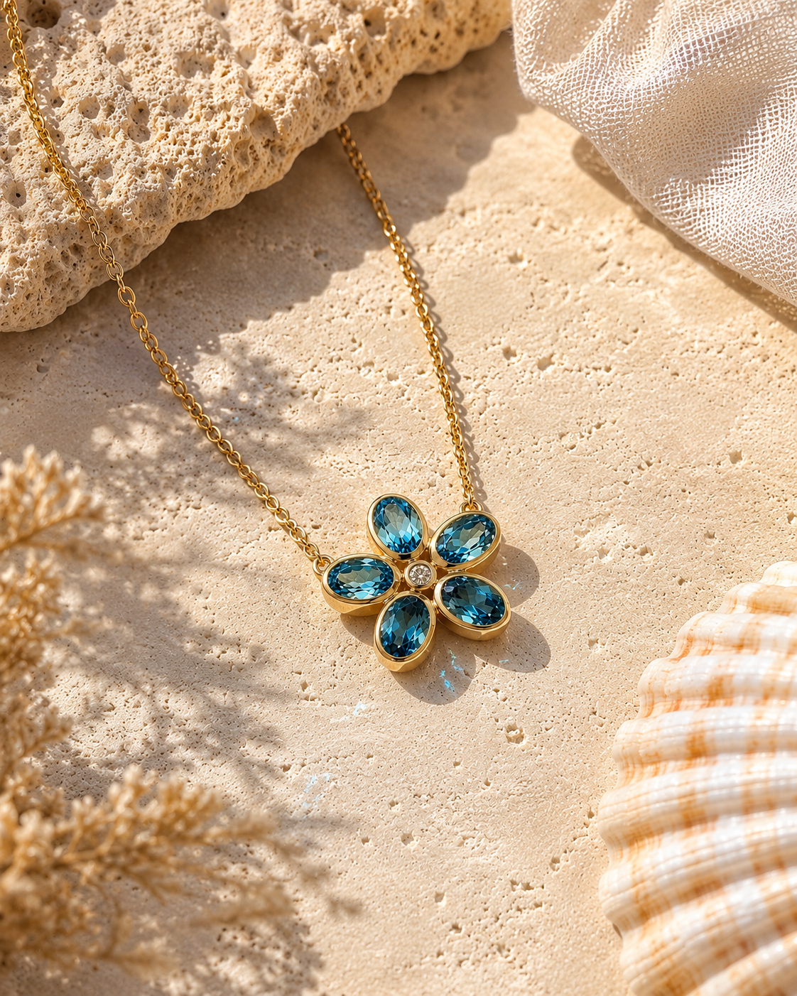 Summer Orchid Topaz Necklace
