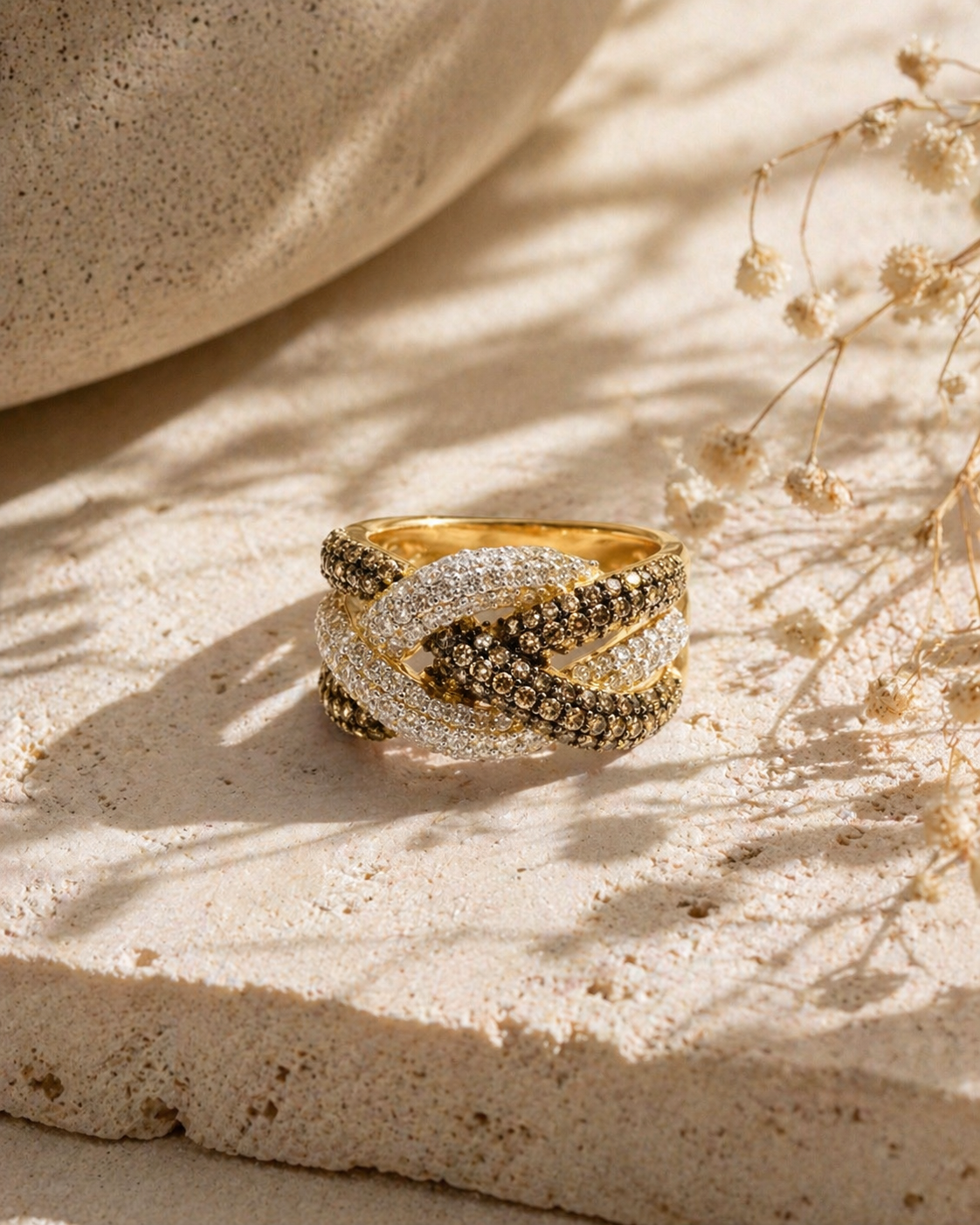 Bold Roped Coco Diamond Band Coco Diamonds