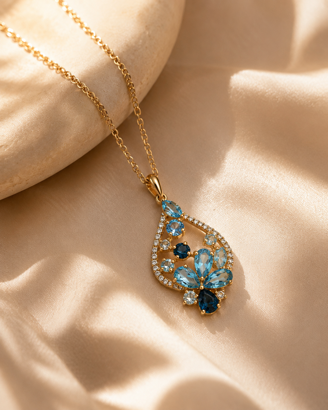 Into the Garden Blue Topaz Pendant BLUE TOPAZ