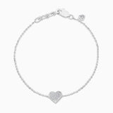 Pave Diamond Heart Bracelet