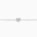 Pave Diamond Heart Bracelet