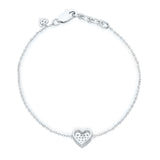 White Gold Diamond Eternal Heart Bracelet ETERNAL