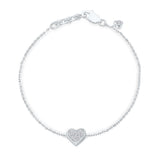 White Gold Diamond Eternal Heart Bracelet ETERNAL