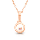 Rose Gold Pink Sapphire Heirloom Pendant HEIRLOOM