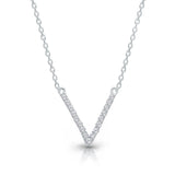 White Gold Diamond Eternal Necklace ETERNAL