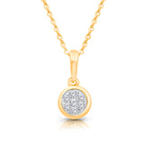 Yellow Gold Diamond Eternal Pendant ETERNAL