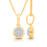 Yellow Gold Diamond Eternal Pendant ETERNAL