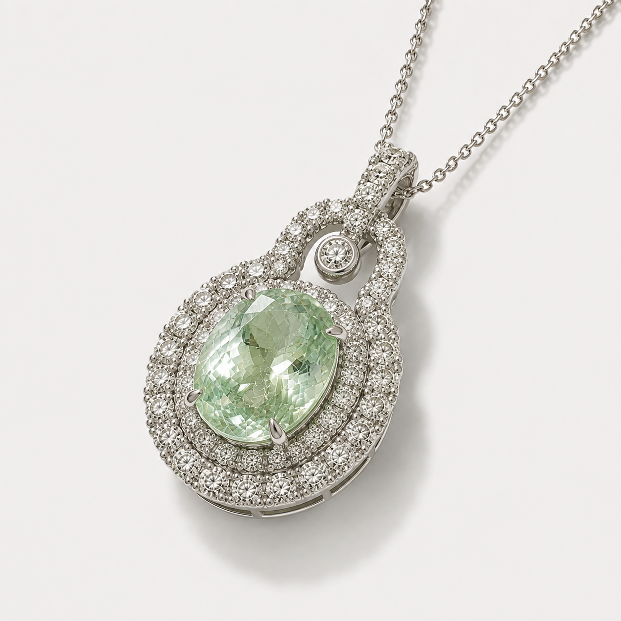 Certified Mint Green Paraiba Necklace