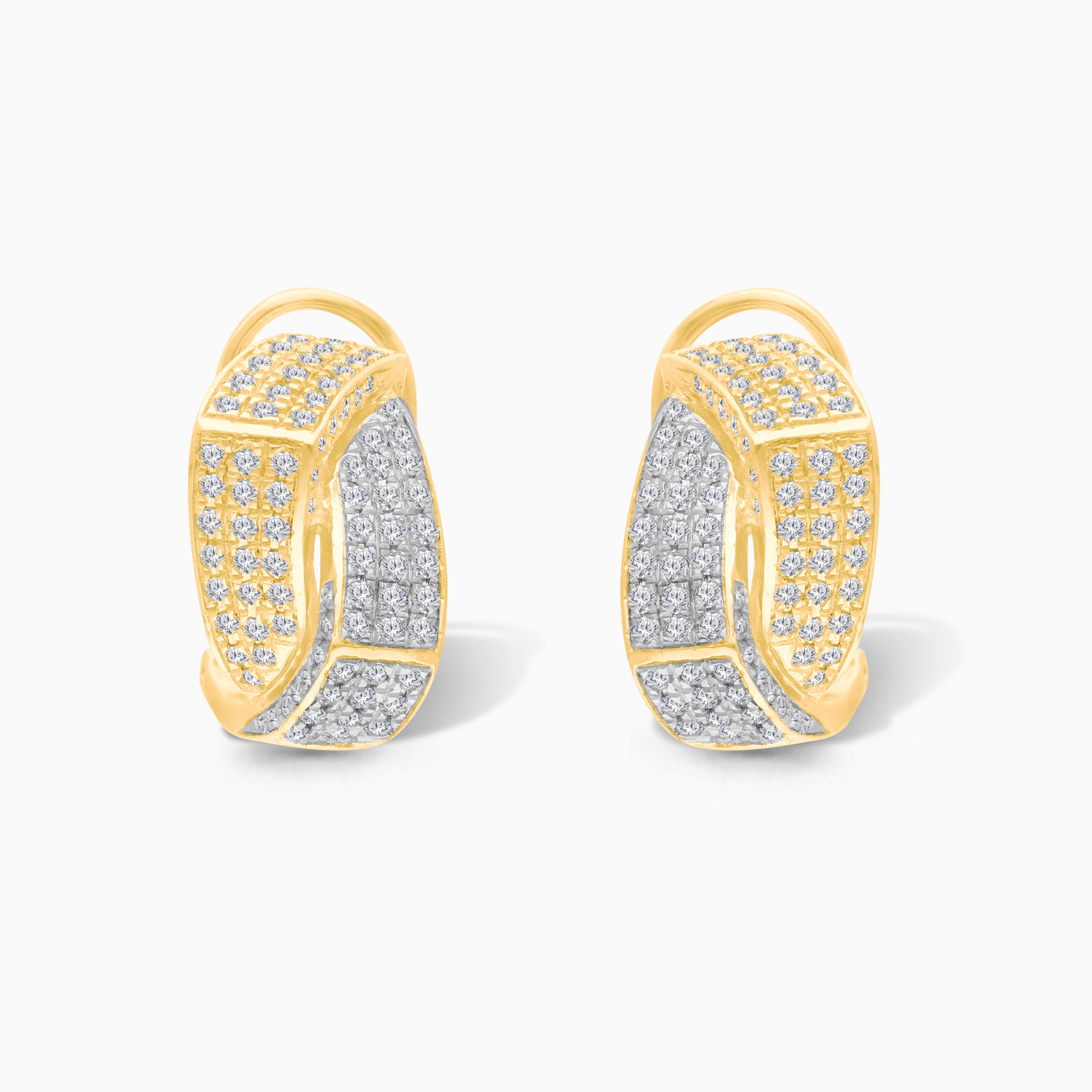 Dueling Gold & Diamond Hoops