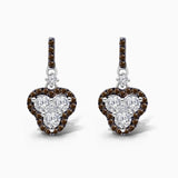 Coco & White Diamond Trio Dangle Earrings Coco Diamonds