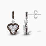 Coco & White Diamond Trio Dangle Earrings Coco Diamonds