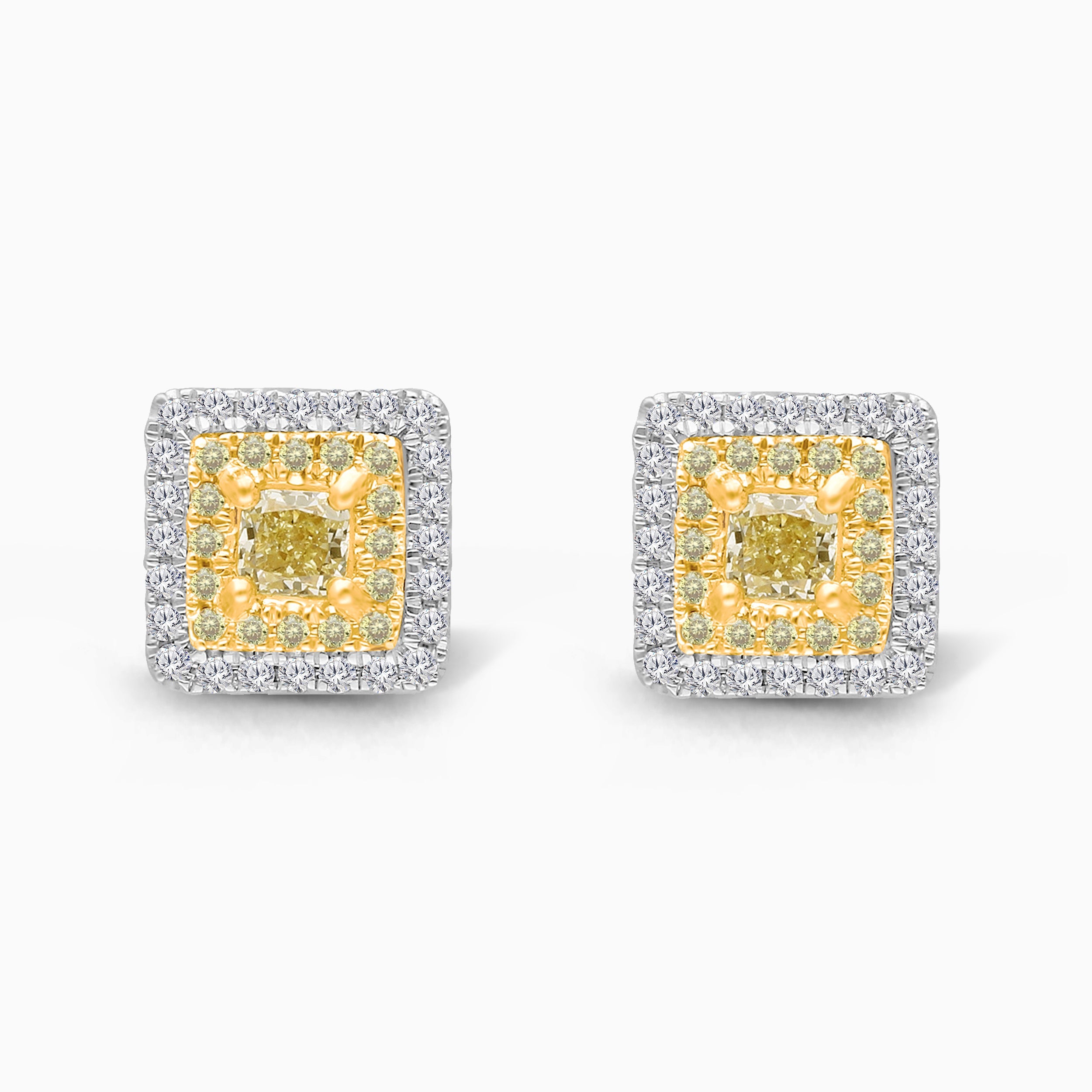 Dual Diamond Stud Earrings ETERNAL