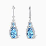 Oasis Blue Topaz Dangle Earrings