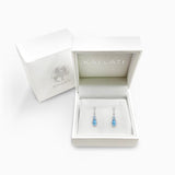 Oasis Blue Topaz Dangle Earrings