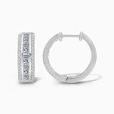 White Gold Diamond Legendary Hoops