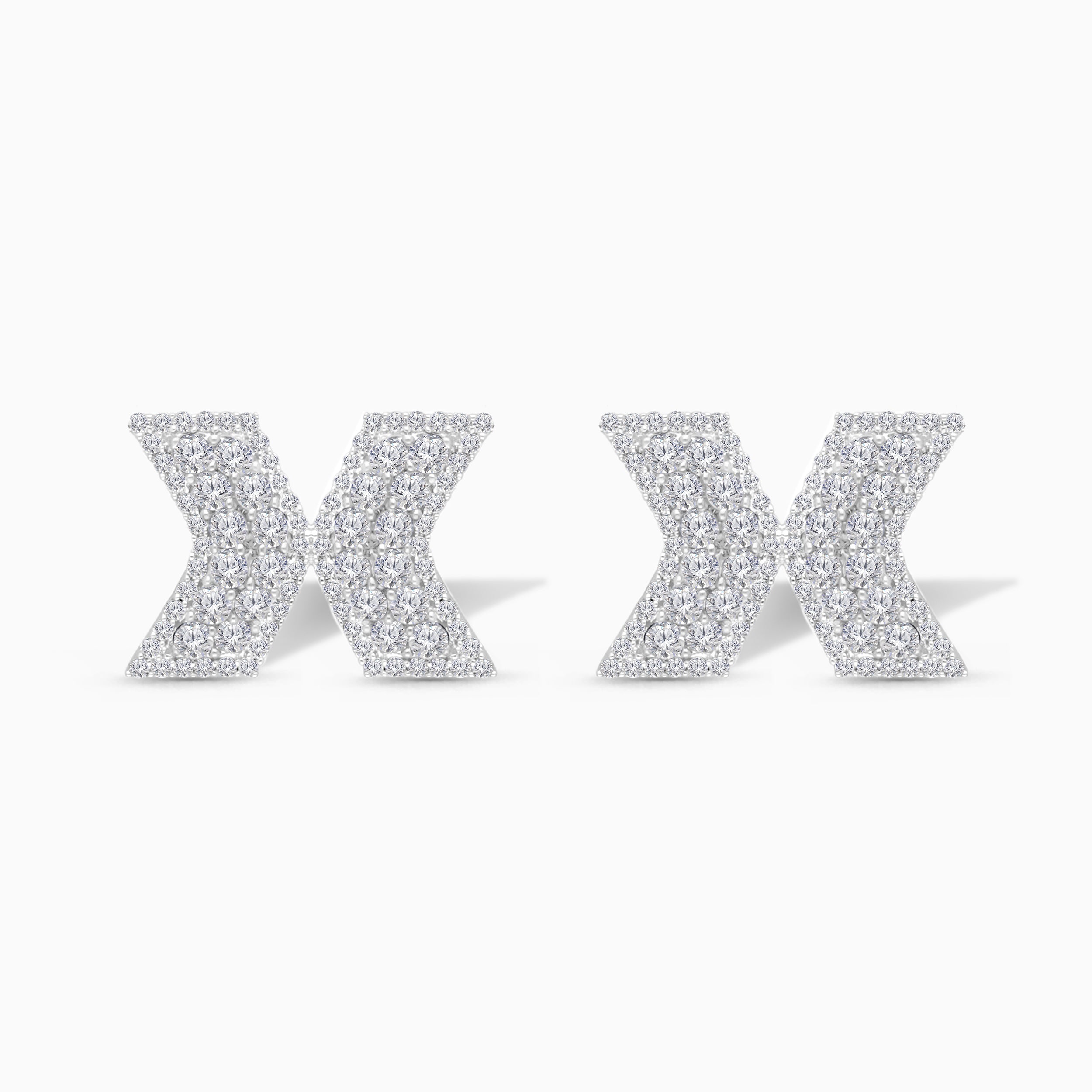 Mirrored Diamond Studs