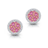 Rose Gold Sapphire & Diamond Heirloom Earrings HEIRLOOM