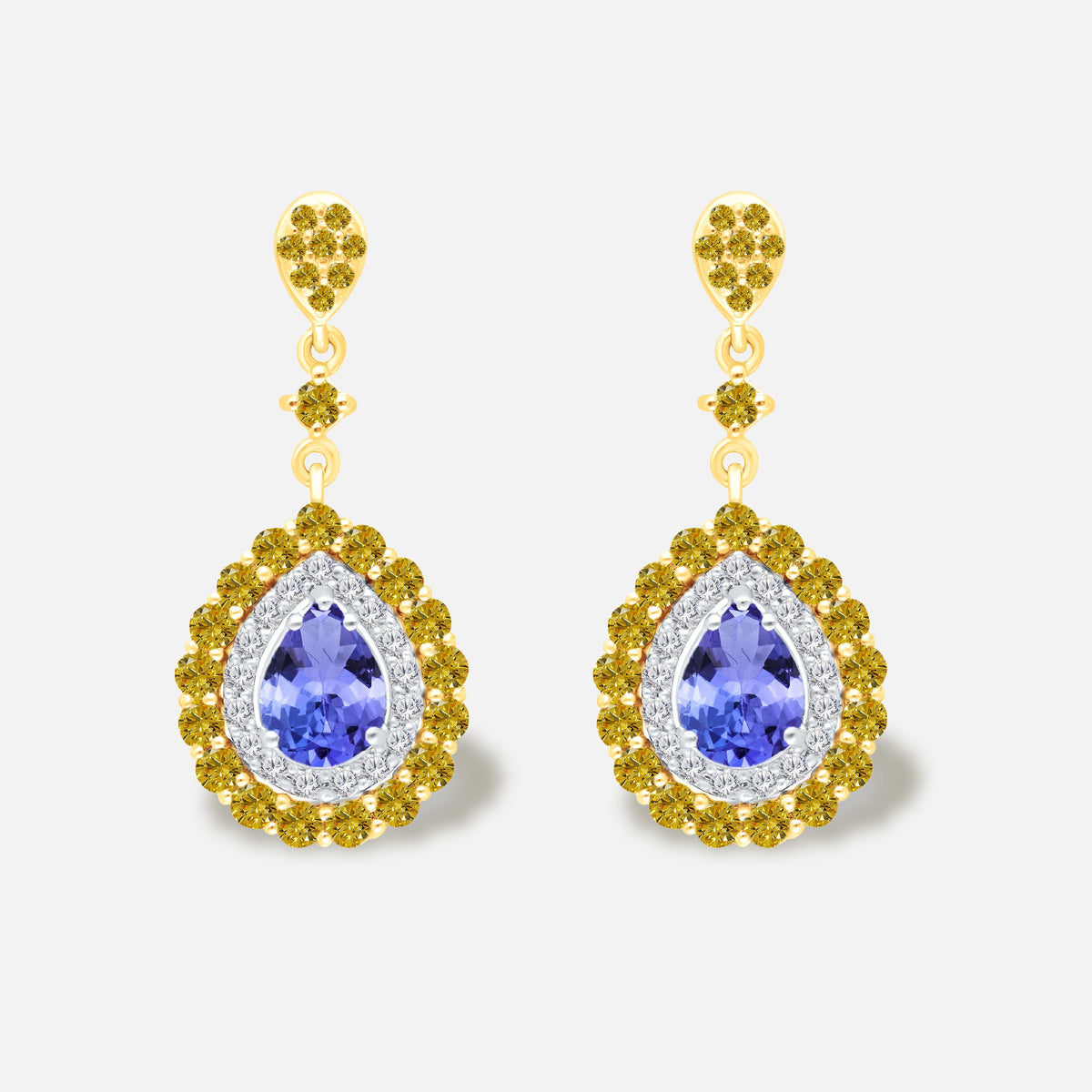 Renaissance Tear Droplets Tanzanite